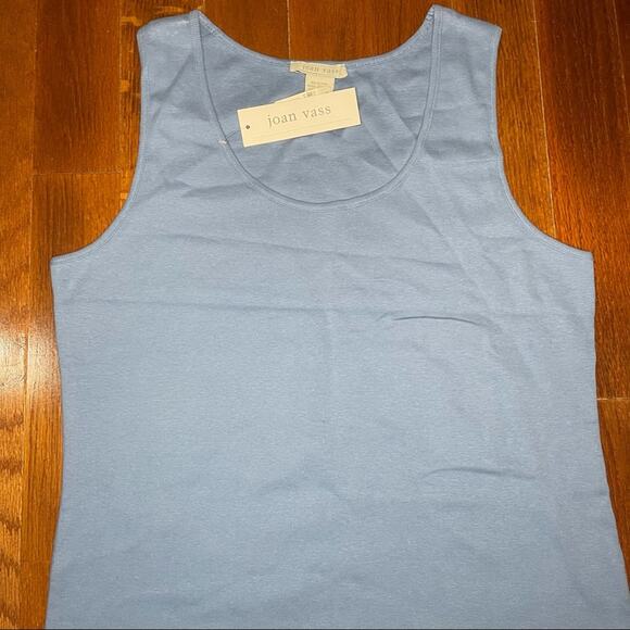 Joan Vass Tank Top Light Blue Size 3 (16/18) NWT - Picture 2 of 7